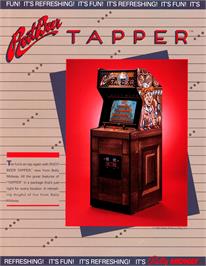 Advert for Tapper on the Commodore 64.
