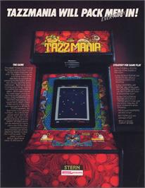 Advert for Tazz-Mania on the Arcade.