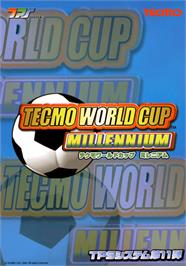 Advert for Tecmo World Cup Millennium on the Arcade.