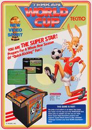 Advert for Tehkan World Cup on the Arcade.