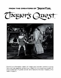 Advert for Thayer's Quest on the Arcade.