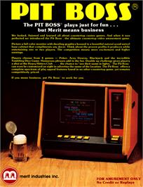 Advert for The Pit Boss on the Arcade.
