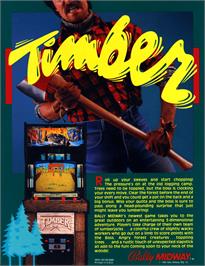 Advert for Timber on the Arcade.