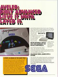 Advert for Time Traveler on the Arcade.