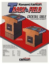 Advert for Track & Field on the Atari 8-bit.