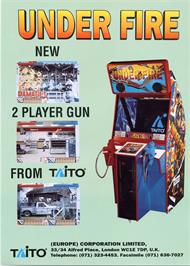 Advert for Under Fire on the Arcade.