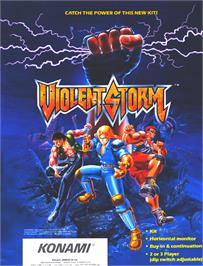Advert for Violent Storm on the Arcade.
