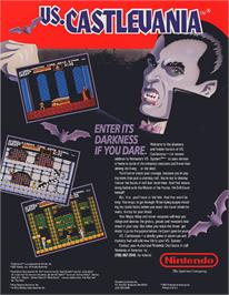 Advert for Vs. Castlevania on the Nintendo Arcade Systems.