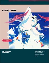 Advert for Vs. Ice Climber on the Nintendo Arcade Systems.