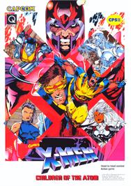 Advert for X-Men: Children of the Atom on the Arcade.