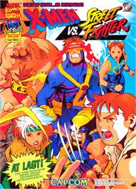 Advert for X-Men Vs. Street Fighter on the Arcade.