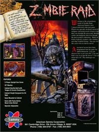 Advert for Zombie Raid on the Arcade.
