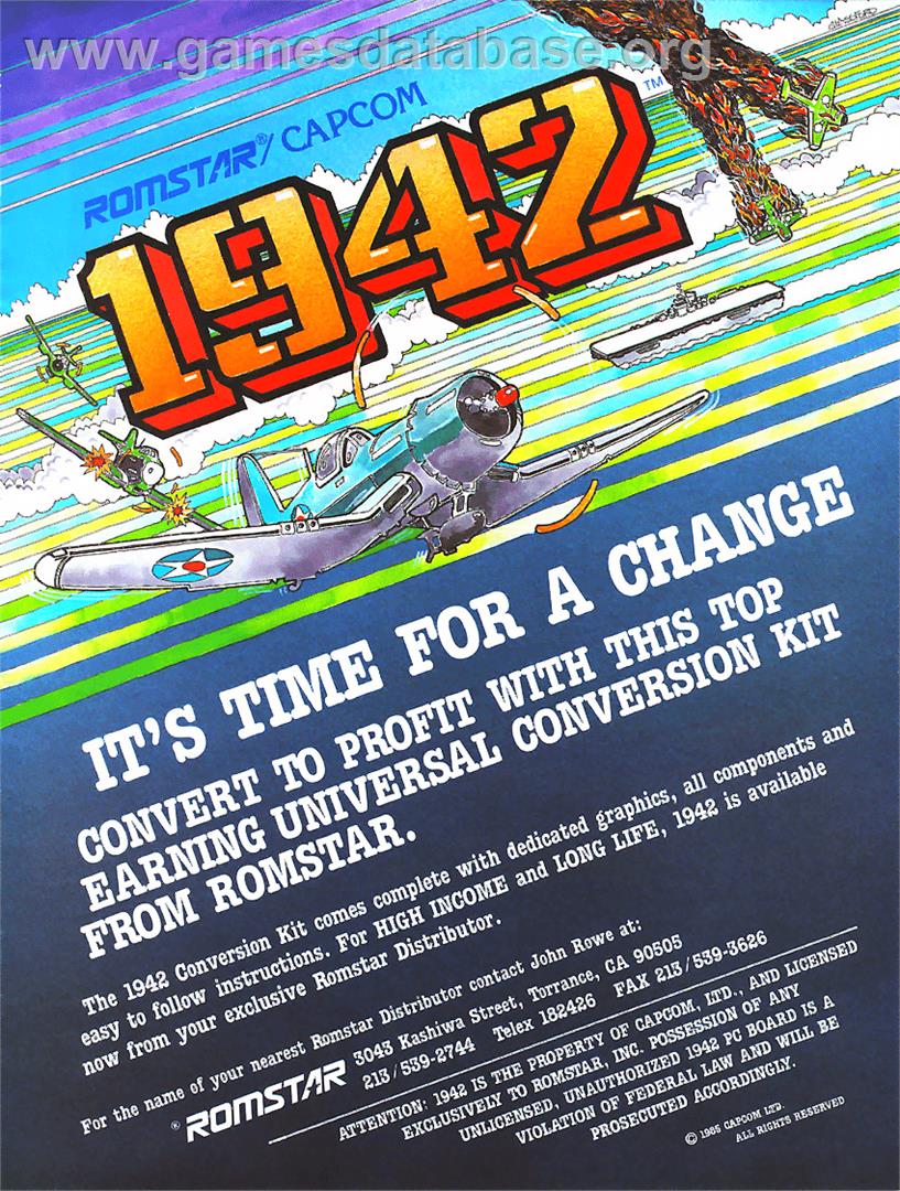 1942 - MSX 2 - Artwork - Advert
