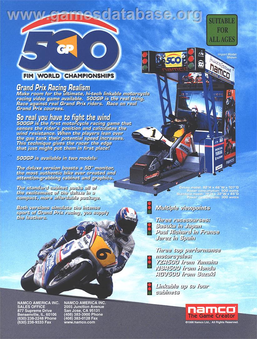 500 GP - Arcade - Artwork - Advert