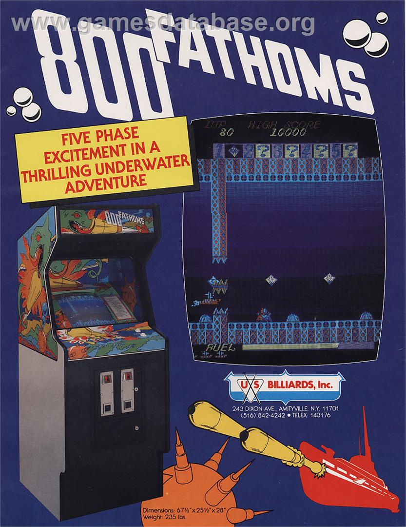 800 Fathoms - Arcade - Artwork - Advert