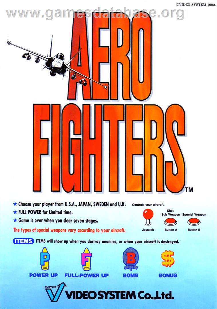 Aero Fighters - Nintendo SNES - Artwork - Advert