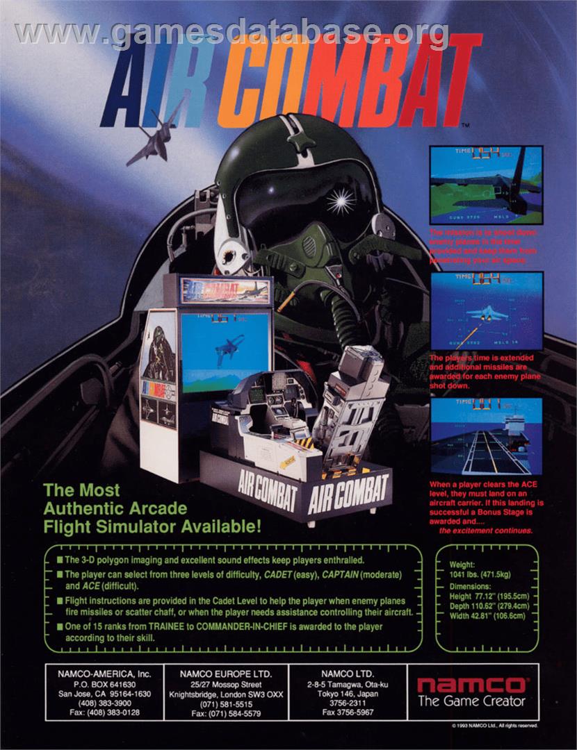 Air Combat - Arcade - Artwork - Advert