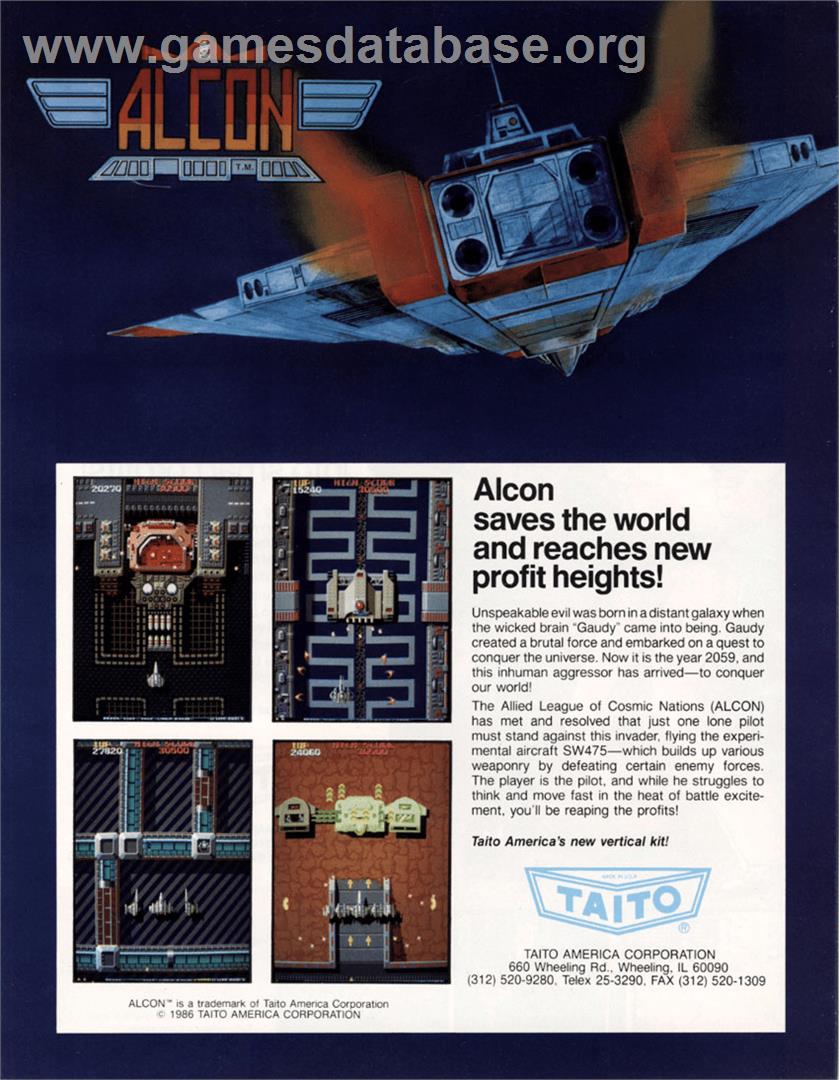 Alcon - Arcade - Artwork - Advert