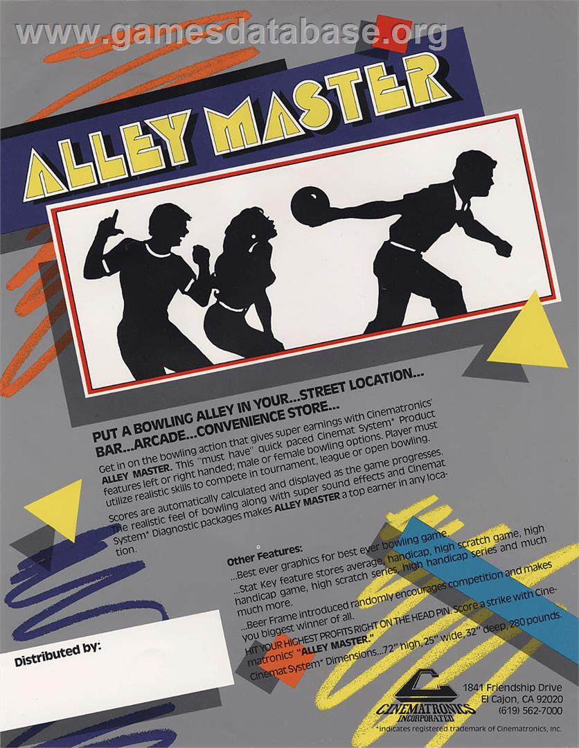 Alley Master - Arcade - Artwork - Advert