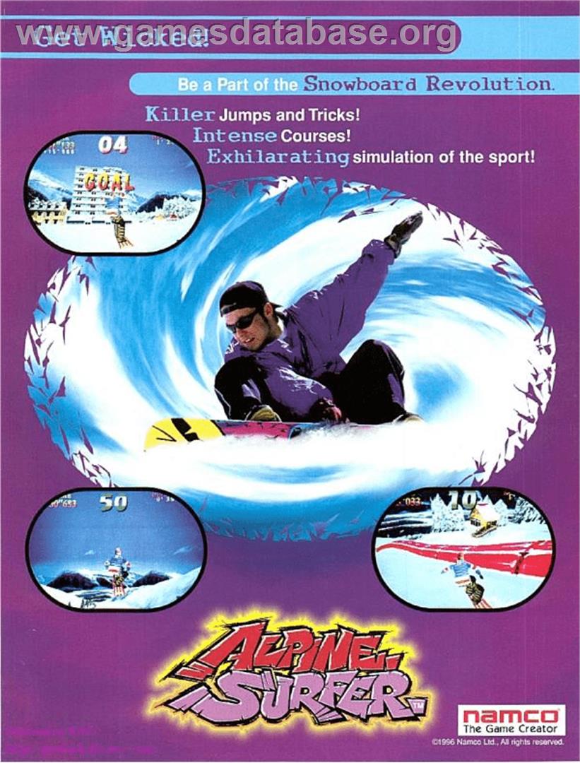 Alpine Surfer - Arcade - Artwork - Advert