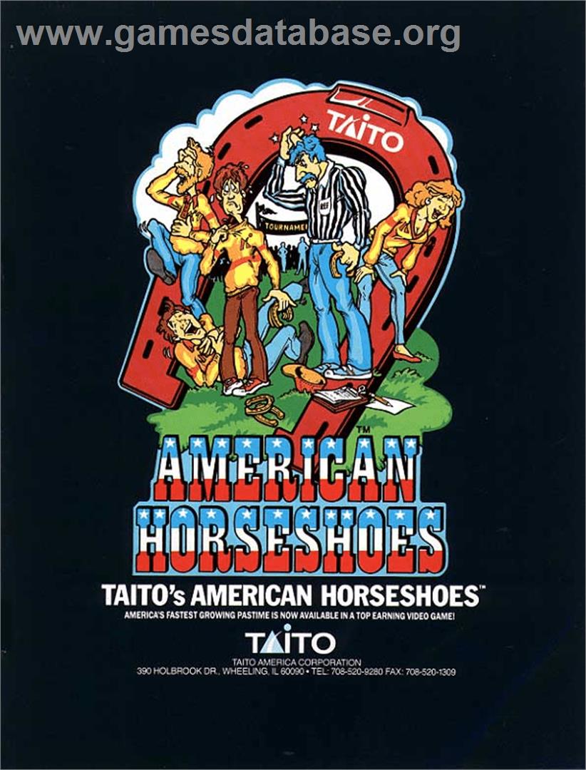 American Horseshoes - Arcade - Artwork - Advert