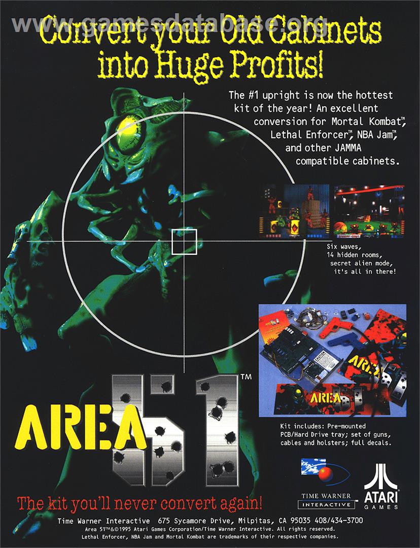 Area 51 - Sony Playstation - Artwork - Advert