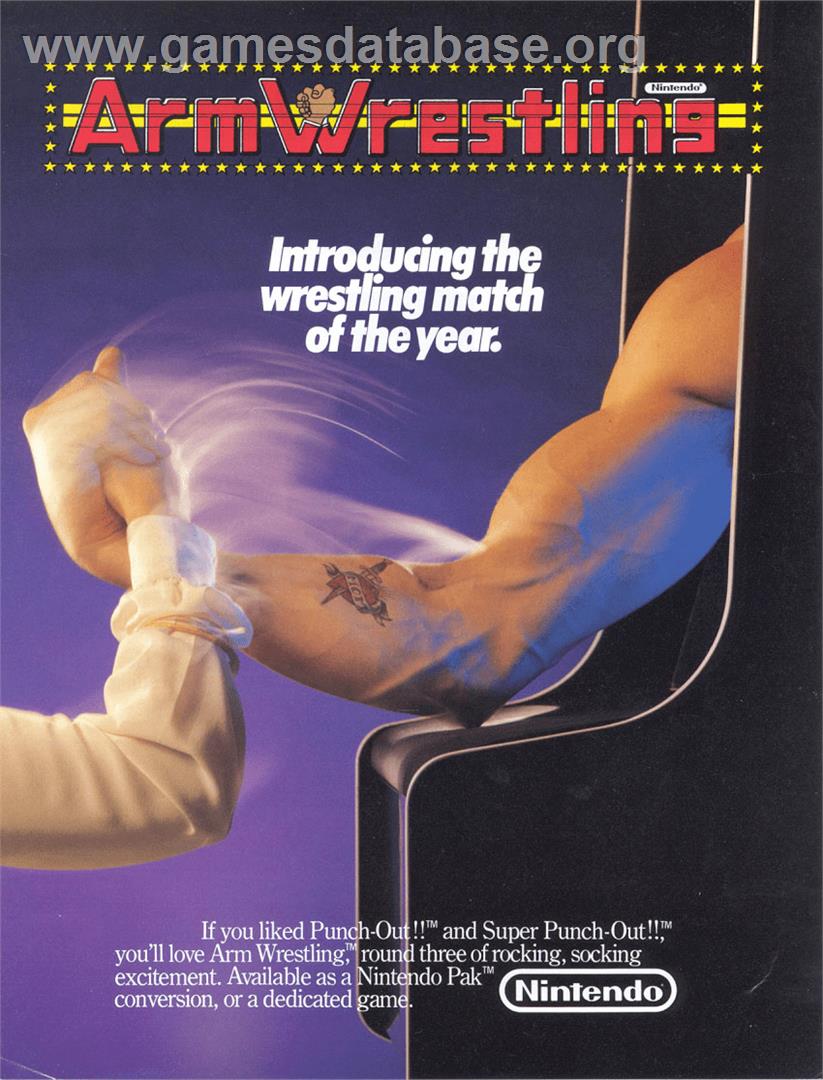 Arm Wrestling - Nintendo Arcade Systems - Artwork - Advert
