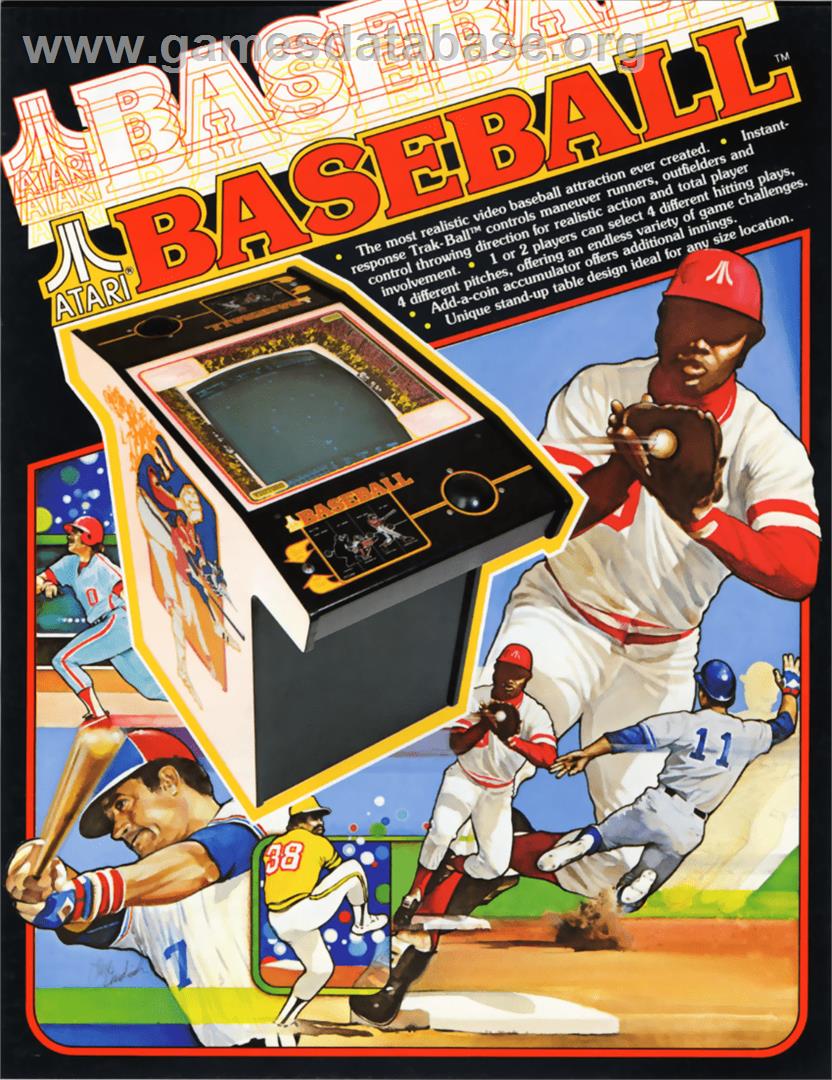 Atari Baseball - Arcade - Artwork - Advert
