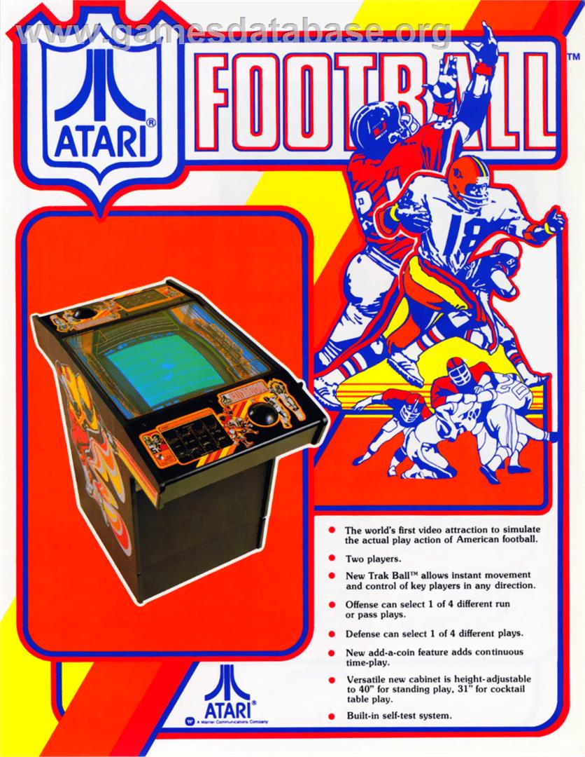 Atari Football - Arcade - Artwork - Advert