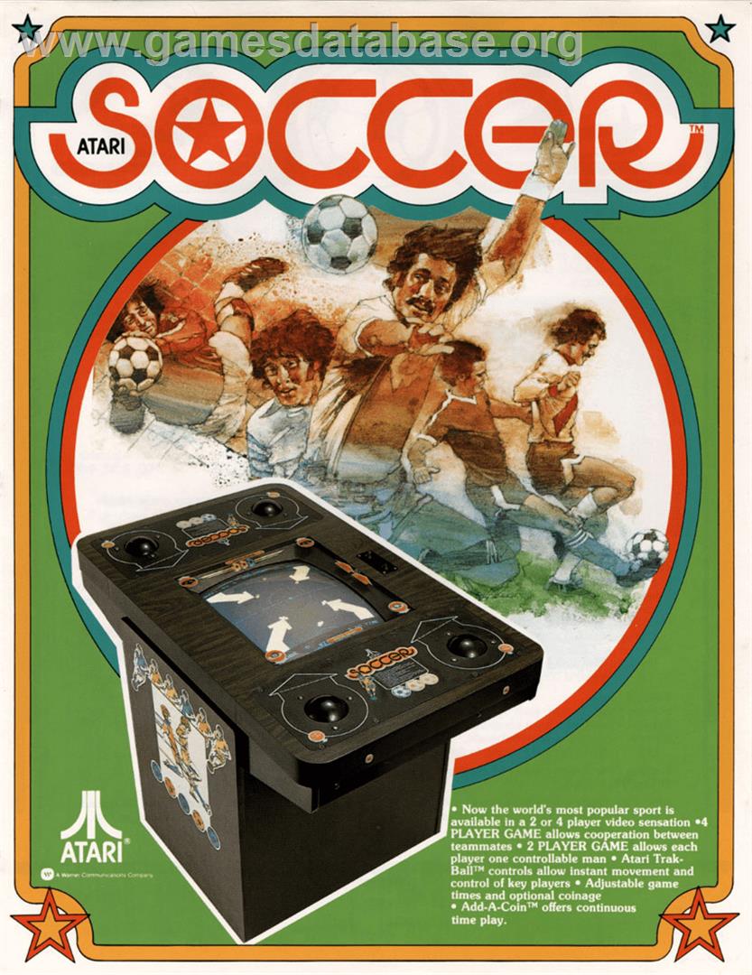 Atari Soccer - Arcade - Artwork - Advert