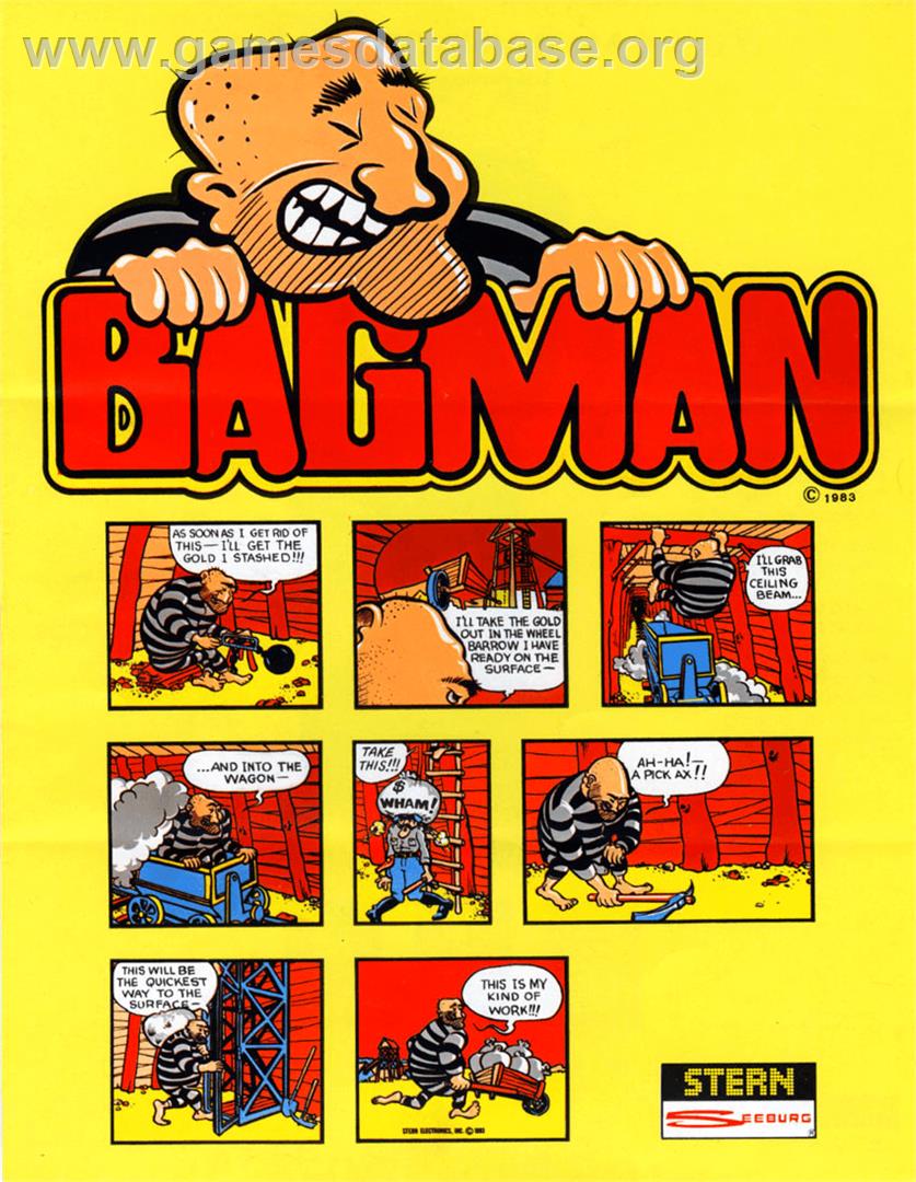 Bagman - Arcade - Artwork - Advert