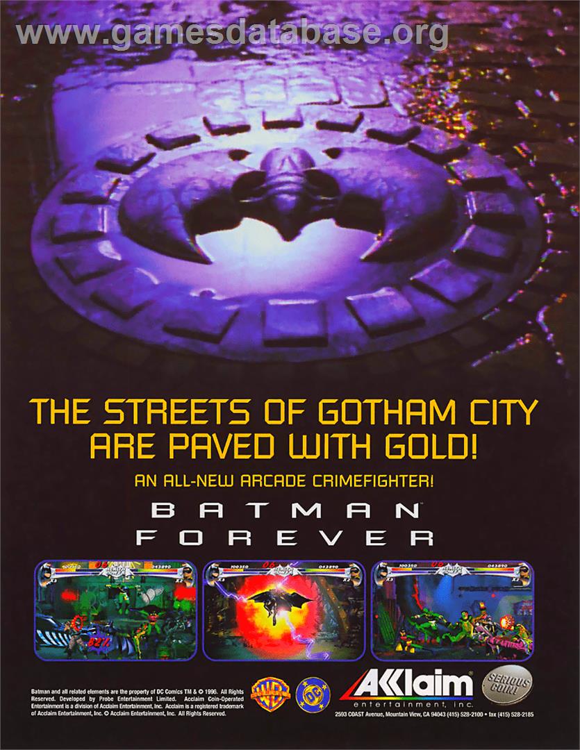 Batman Forever - Sega ST-V - Artwork - Advert