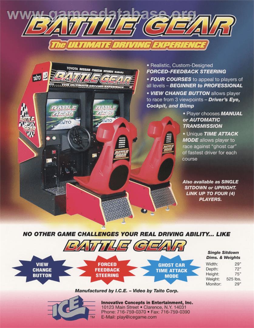 Battle Gear - Arcade - Artwork - Advert