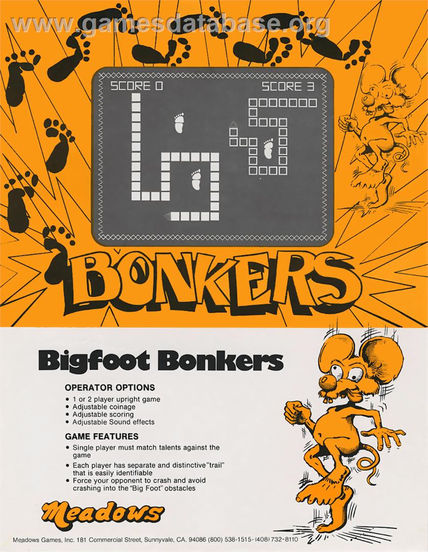 Bigfoot Bonkers - Arcade - Artwork - Advert