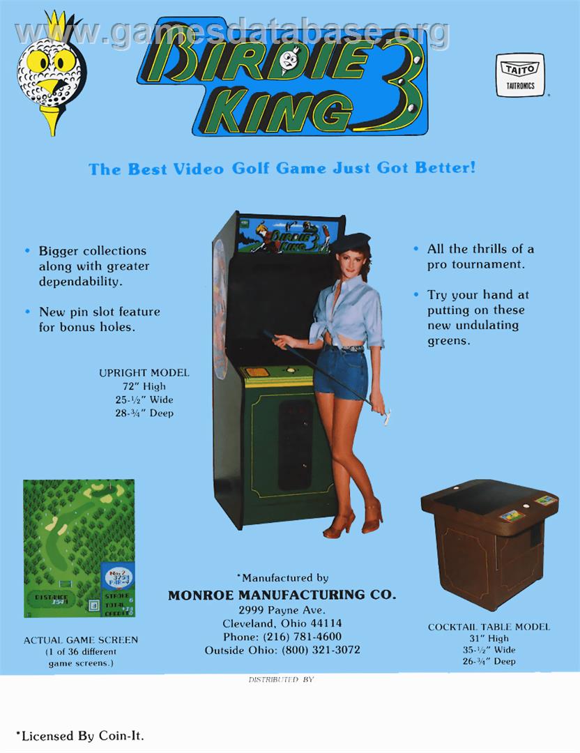 Birdie King 3 - Arcade - Artwork - Advert