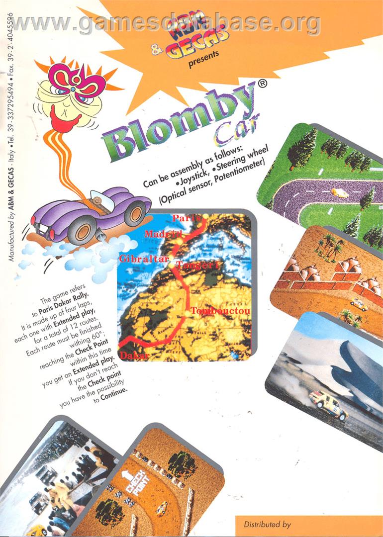 Blomby Car - Arcade - Artwork - Advert