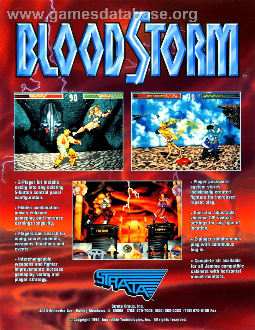 Blood Storm - Arcade - Artwork - Advert