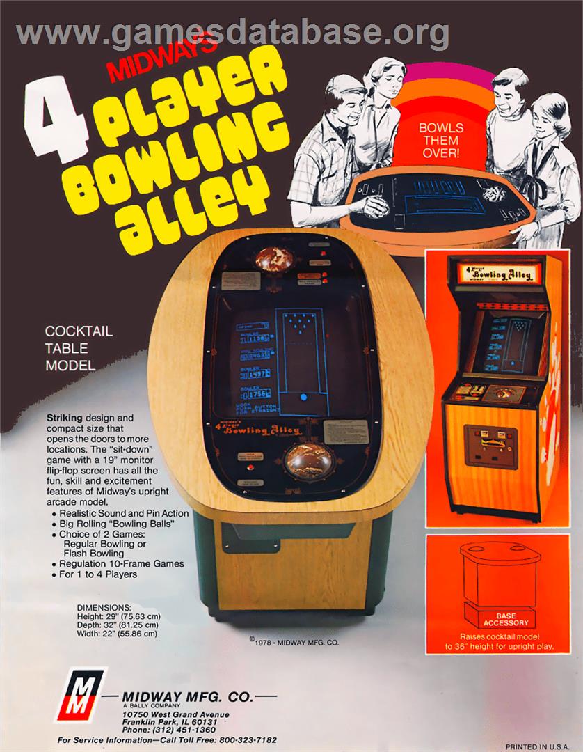 Bowling Alley - Arcade - Artwork - Advert