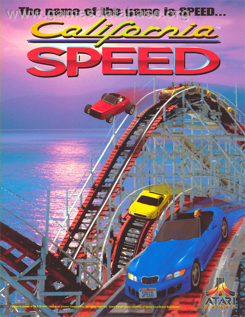 California Speed - Arcade - Artwork - Advert