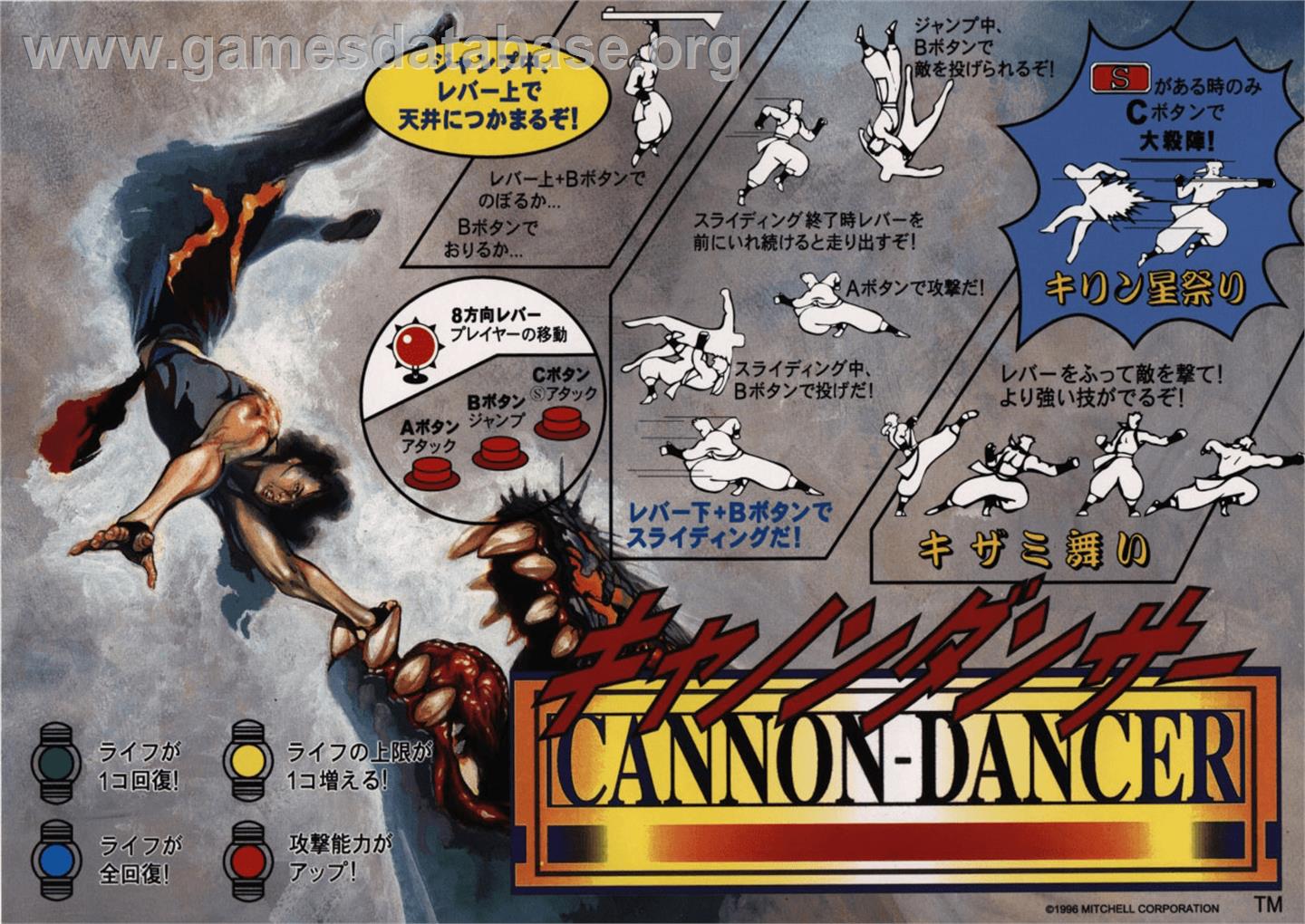 Cannon Dancer - Arcade - Artwork - Advert