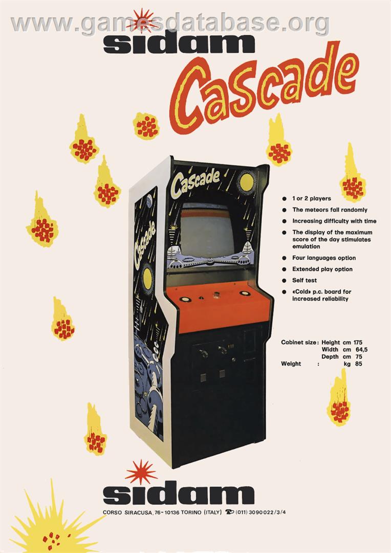 Cascade - Arcade - Artwork - Advert