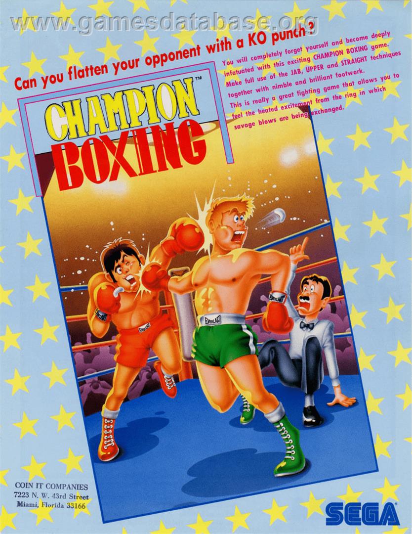 Champion Boxing - Arcade - Artwork - Advert
