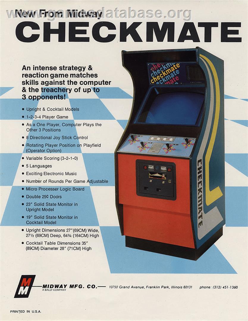 Checkmate - Arcade - Artwork - Advert