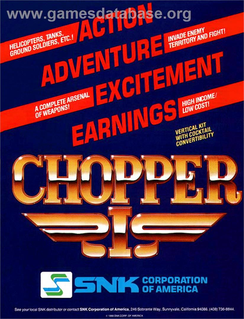 Chopper I - Arcade - Artwork - Advert