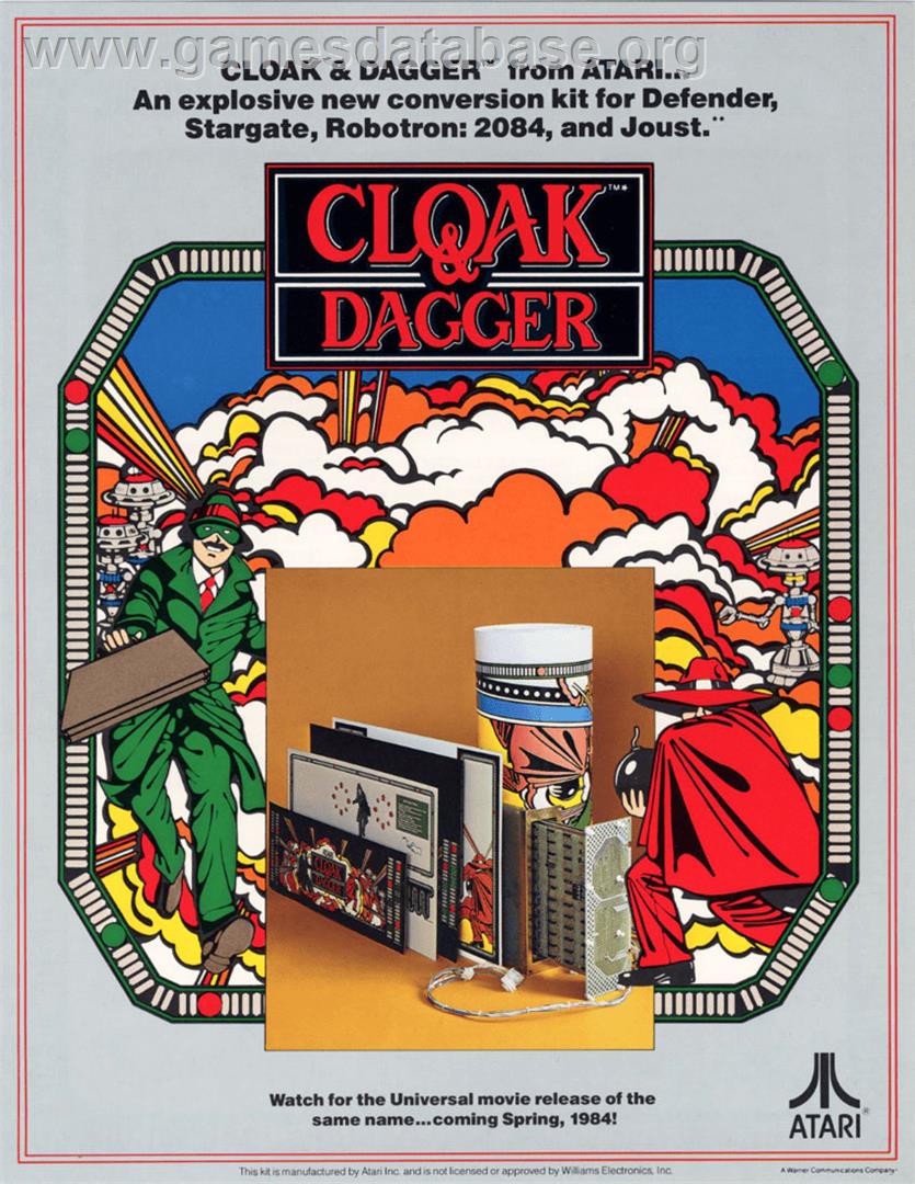 Cloak & Dagger - Arcade - Artwork - Advert