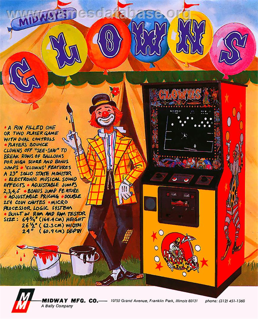 Clowns - Arcade - Artwork - Advert