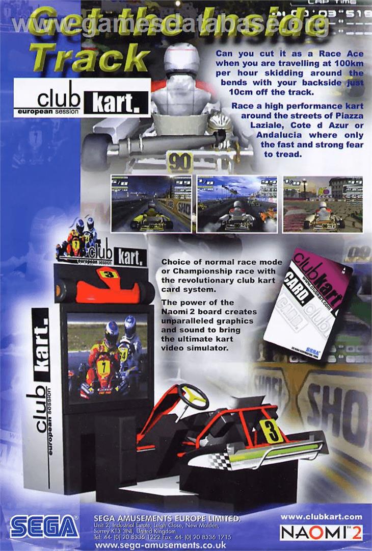 Club Kart: European Session - Arcade - Artwork - Advert