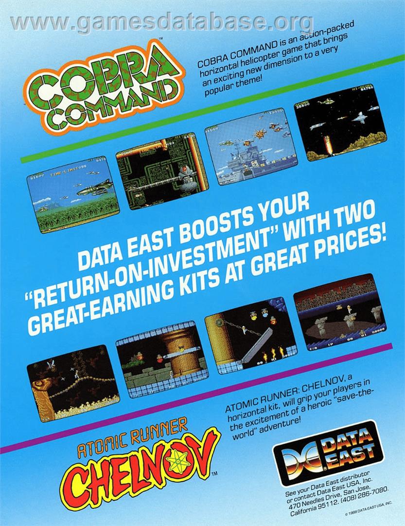 Cobra-Command - Arcade - Artwork - Advert