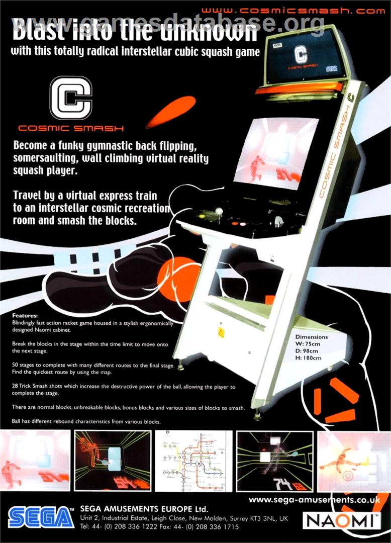 Cosmic Smash - Arcade - Artwork - Advert