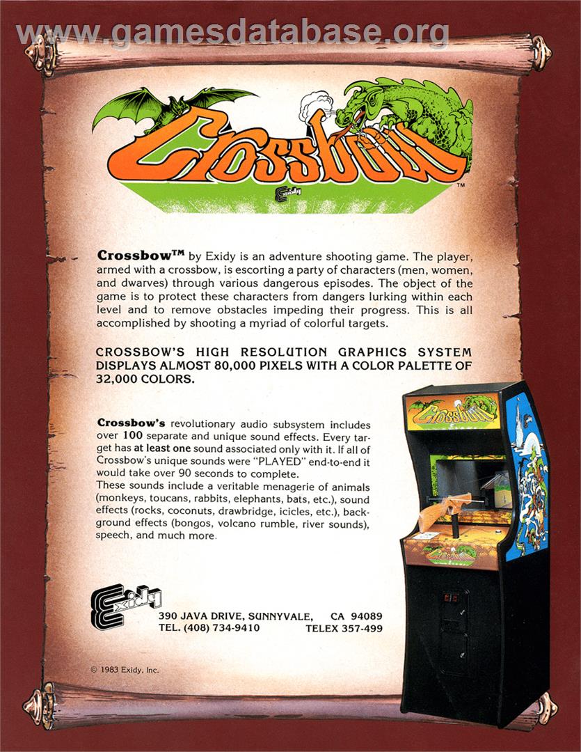 Crossbow - Atari 7800 - Artwork - Advert